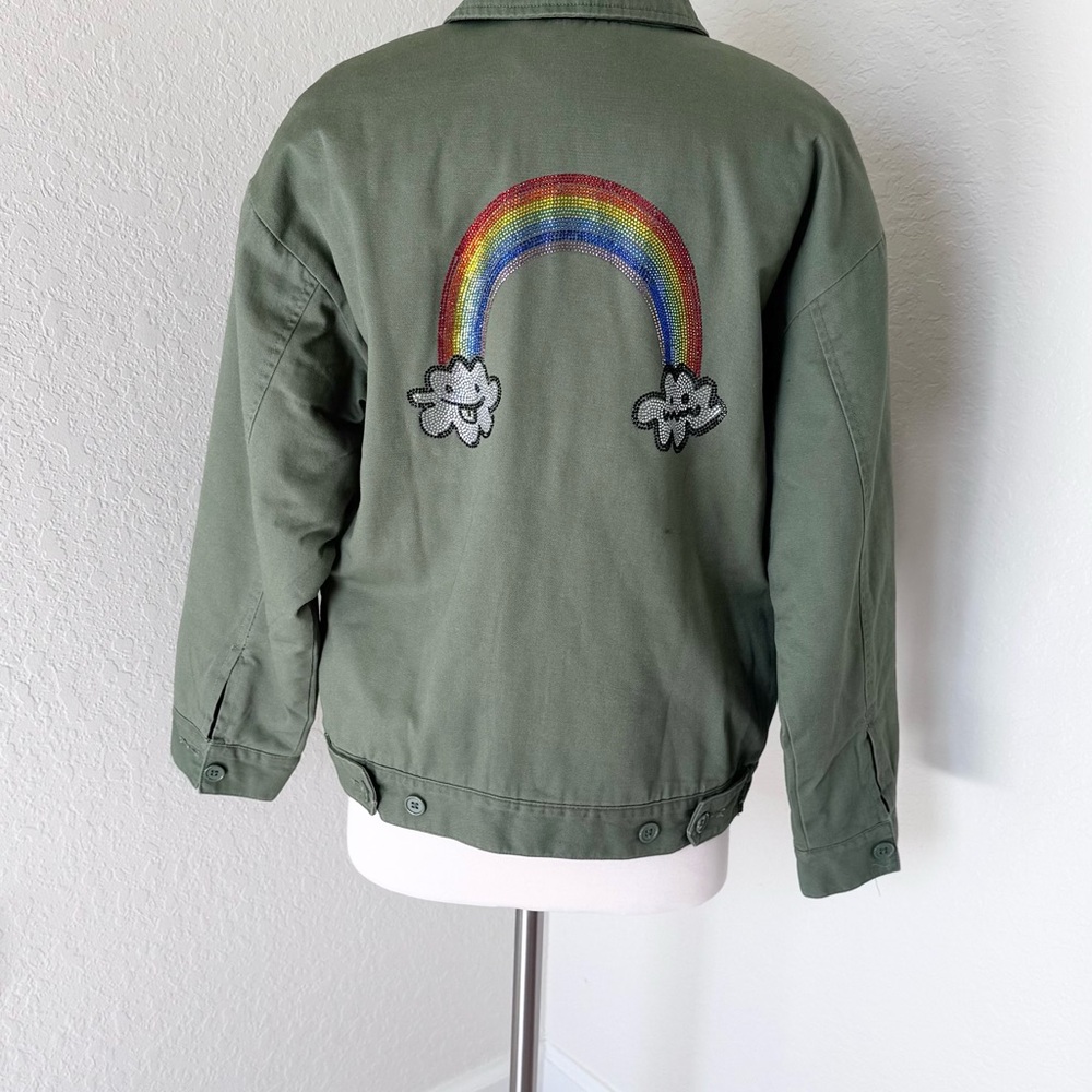 Forever 21 Unisex Rainbow Jacket - Picture 6 of 13